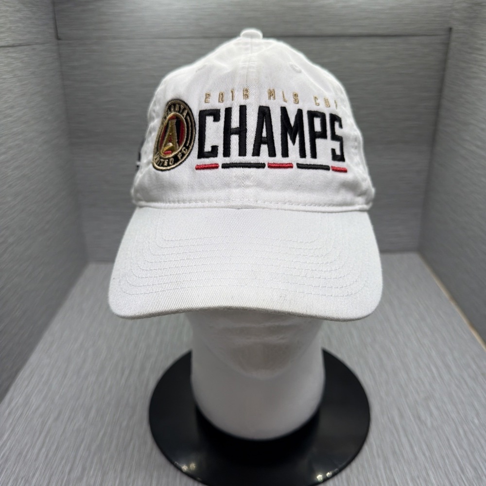 Atlanta United FC 2018‎ MLS Champs Adidas White Adjustable Embroidered Hat